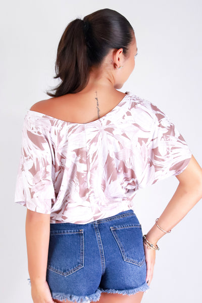 LEAF ME CHIC DOLMAN TOP