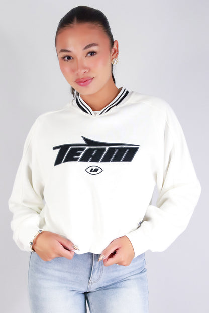 Jeans Warehouse Hawaii - SOLID LONG SLV TOPS - ALL-STAR ENERGY SWEATER | By STYLE MELODY