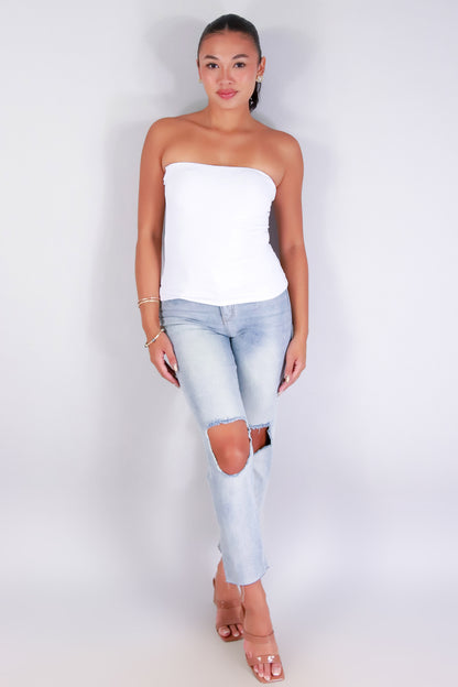 Jeans Warehouse Hawaii - SL CASUAL SOLID - TIME ALONE TUBE TOP | By ROSIO