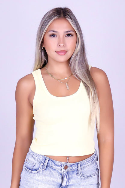 MEET ME OUTSIDE CROP TANK