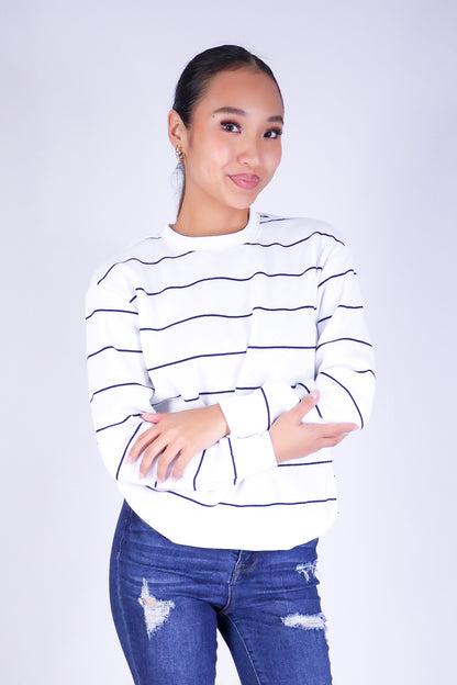BLUSH LINES SWEATER