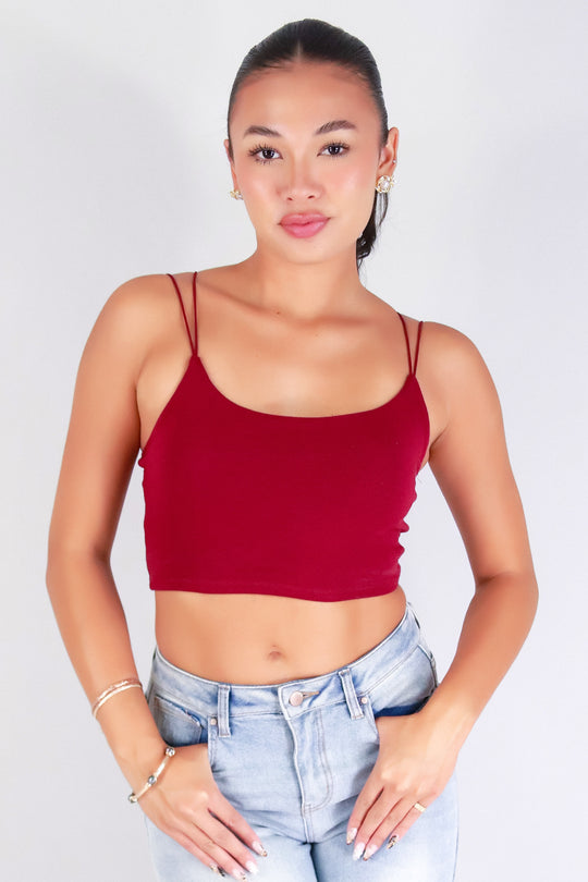 STICK TO THE BASICS CROP TOP
