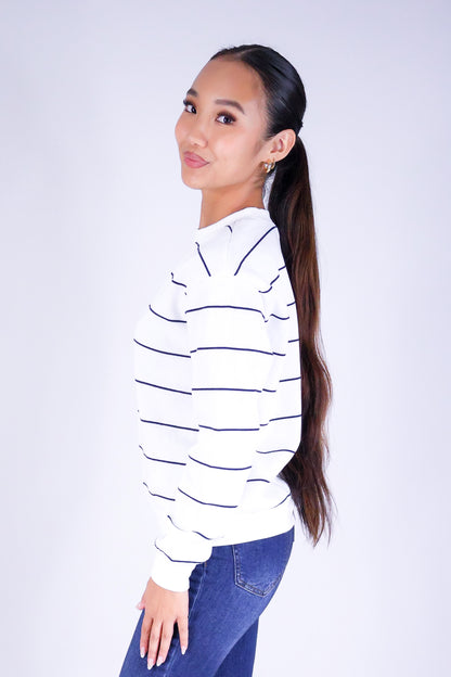 BLUSH LINES SWEATER