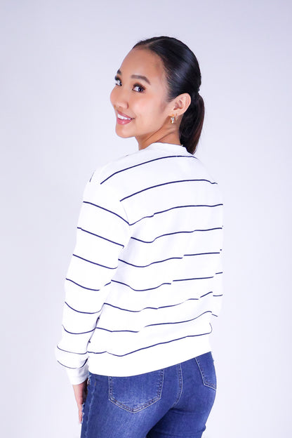 BLUSH LINES SWEATER