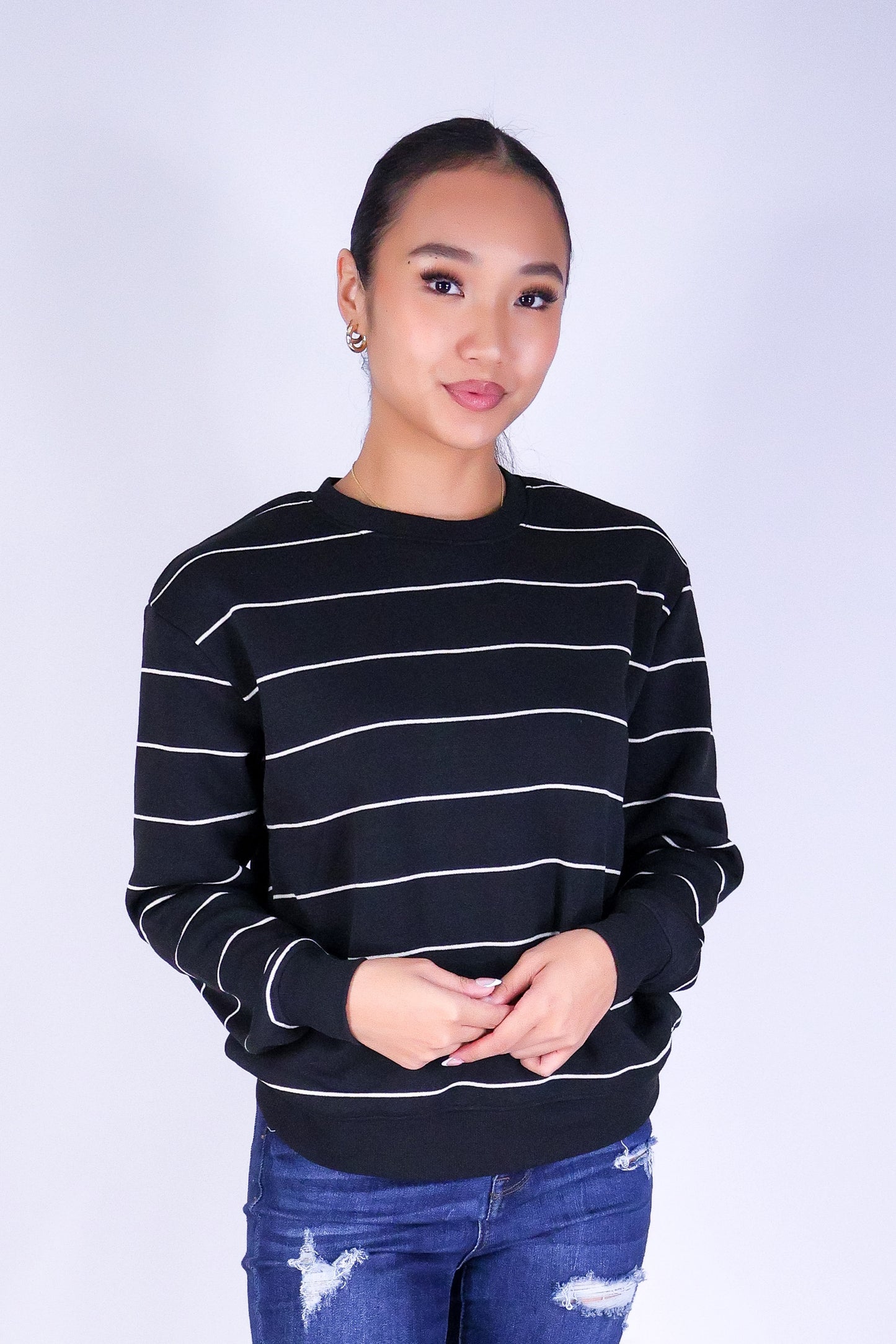 BLUSH LINES SWEATER