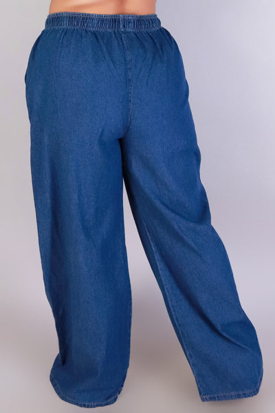 Jeans Warehouse Hawaii - PLUS CASUAL WOVEN SOLID PANTS - EASY BREEZY BABE PANTS | By ACTIVE USA