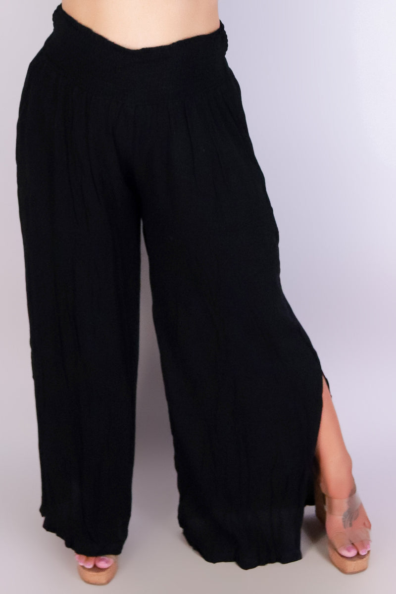 Jeans Warehouse Hawaii - PLUS SOLID DRESSY PANTS - FLOW STATE PANTS | By COZY CASUAL