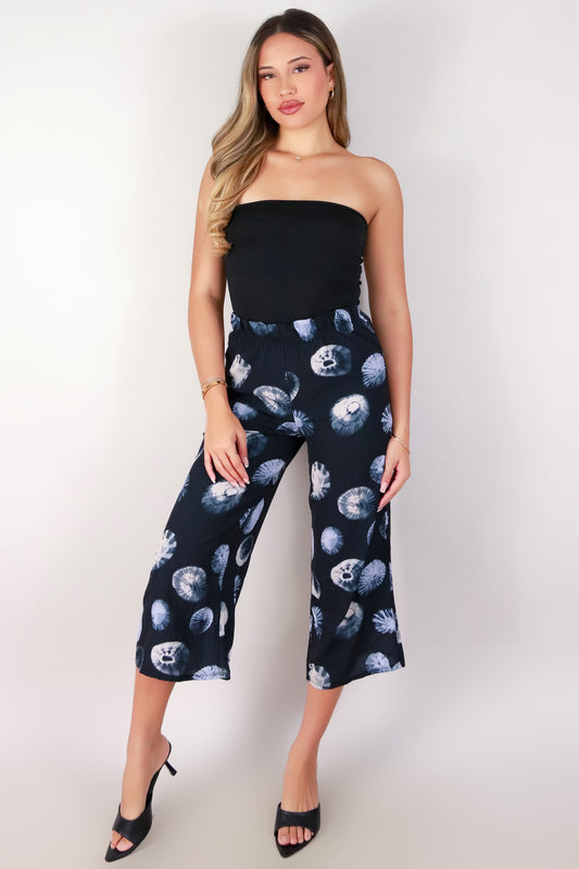 Jeans Warehouse Hawaii - PRINT WOVEN CAPRI'S - OPIHI CAPRI PANTS | By LUZ