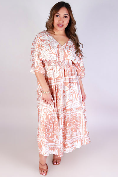 Jeans Warehouse Hawaii - PRINT LONG DRESSES - DARLING DAZE DRESS | By VERY J