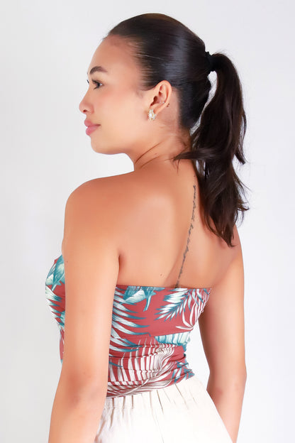 Jeans Warehouse Hawaii - SL PRINT - ISLAND VIBES TUBE TOP | By PAPERMOON/ B_ENVIED