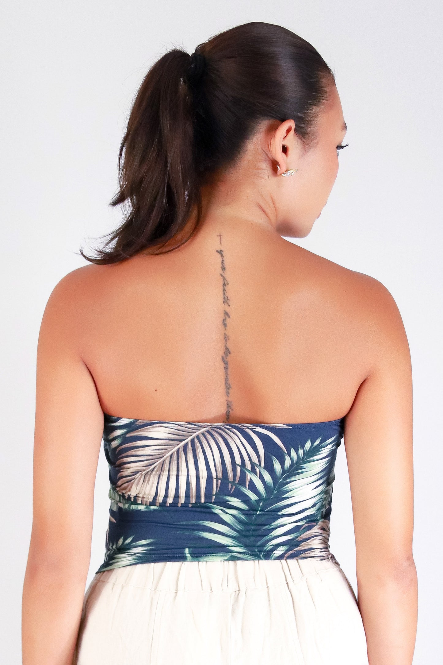 Jeans Warehouse Hawaii - SL PRINT - ISLAND VIBES TUBE TOP | By PAPERMOON/ B_ENVIED