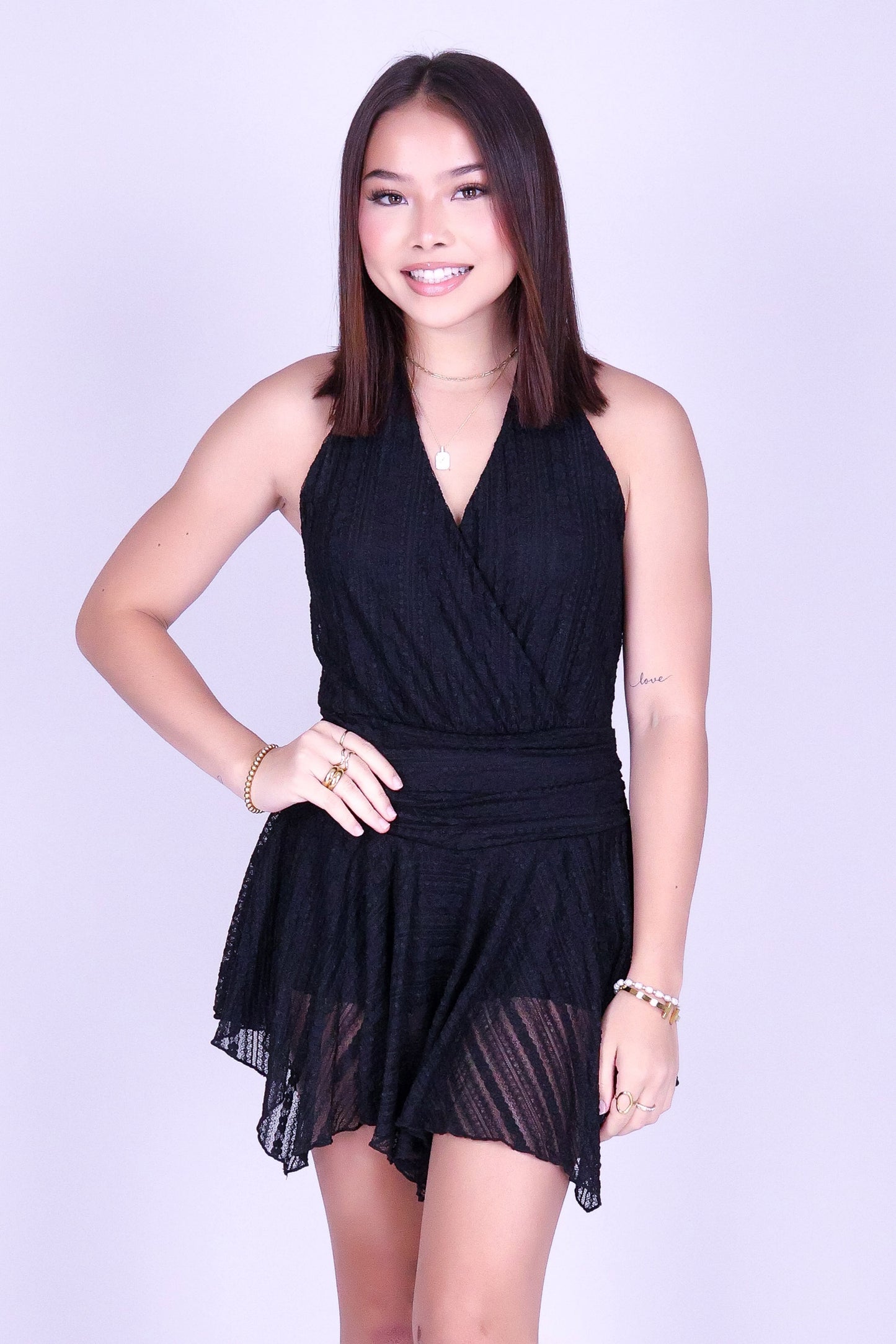 ADORE ME HALTER MINI DRESS