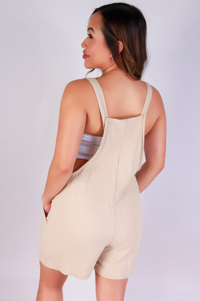 Jeans Warehouse Hawaii - SOLID ROMPERS - SUN-KISSED LINEN ROMPER | By OLIVE & CO