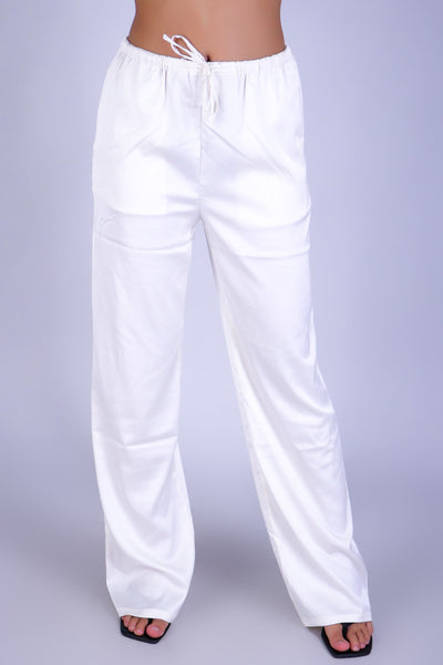 SOFT MOTION SATIN PANTS