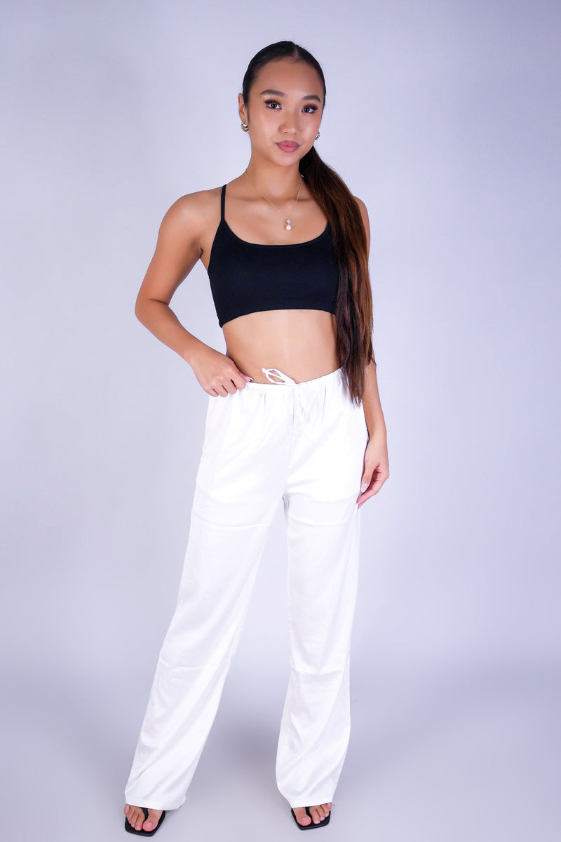 SOFT MOTION SATIN PANTS