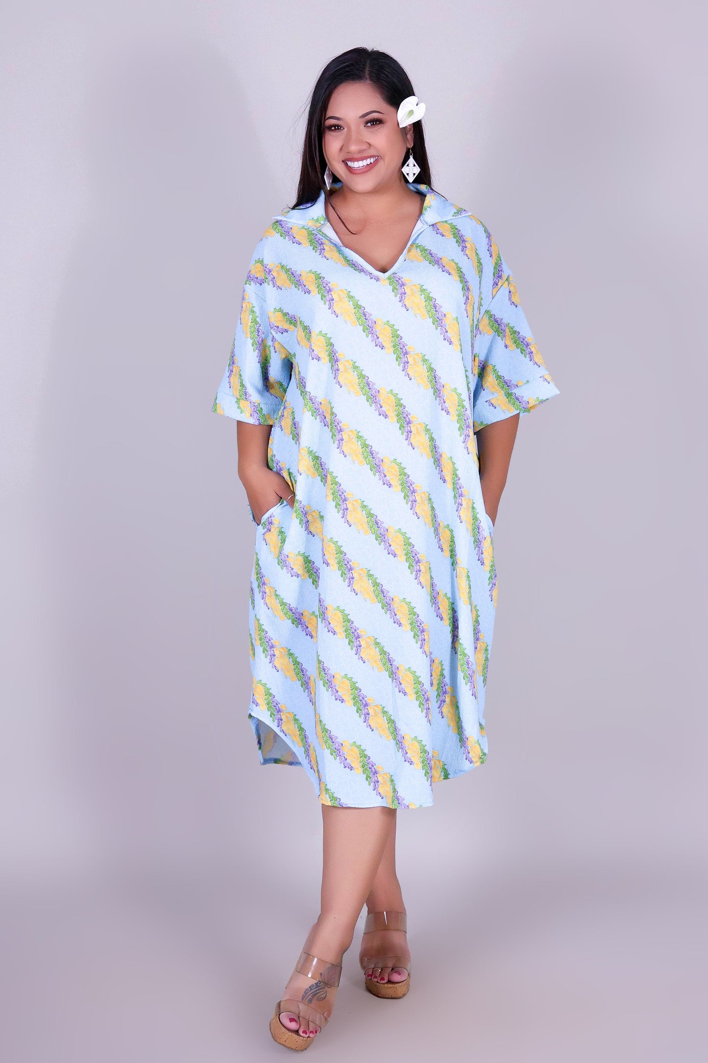 TWISTED LEI T-SHIRT DRESS