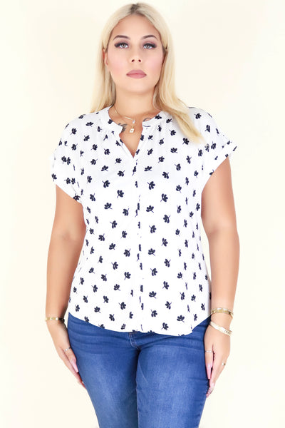 Jeans Warehouse Hawaii - PLUS PRINTED S/S - WORKAHOLIC TOP | By ZENOBIA