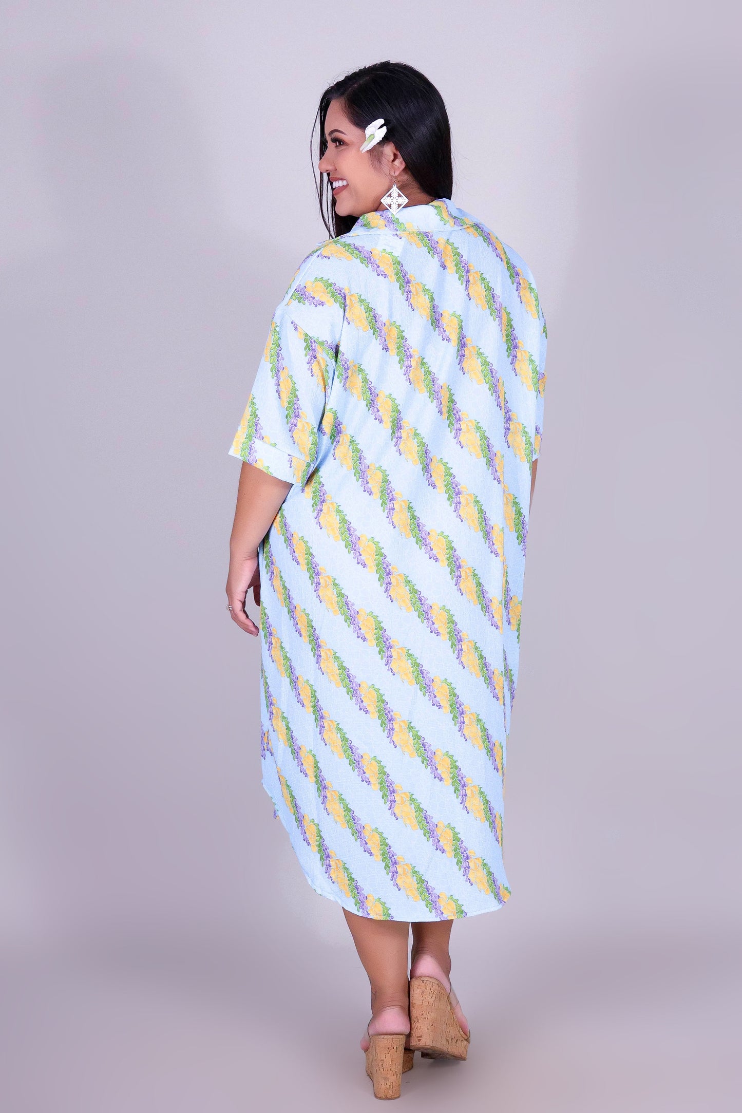 TWISTED LEI T-SHIRT DRESS