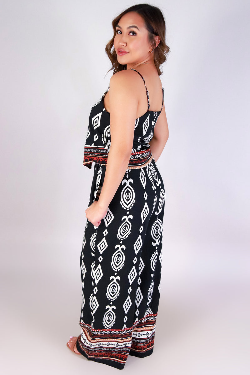 Jeans Warehouse Hawaii - S/L PRINT WOVEN TOPS - JET SET TOP | By VERY J