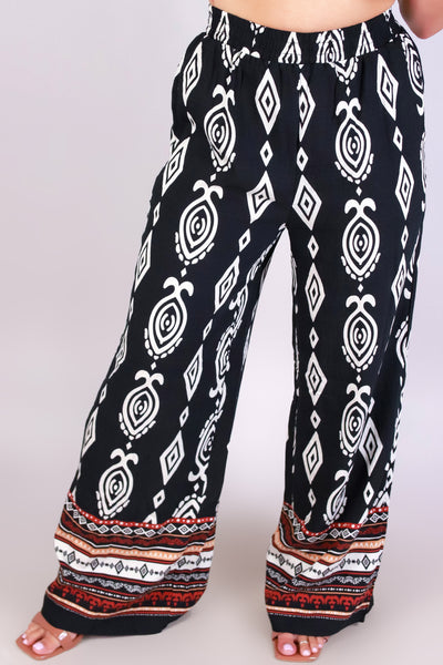 Jeans Warehouse Hawaii - PRINT WOVEN PANTS - JET SET PANTS | By VERY J