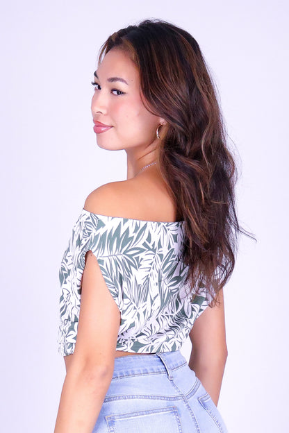 FOREVER IN BLOOM OFF SHOULDER TOP