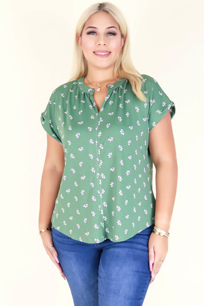 Jeans Warehouse Hawaii - PLUS PRINTED S/S - WORKAHOLIC TOP | By ZENOBIA