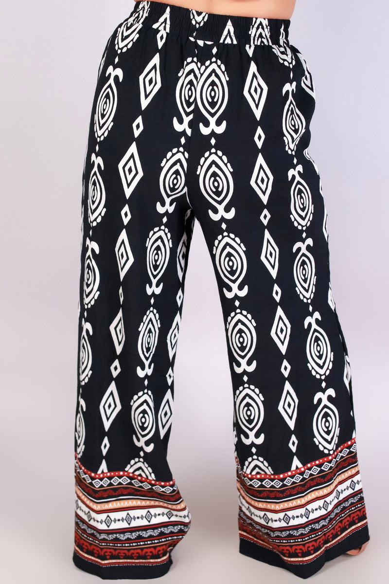 Jeans Warehouse Hawaii - PRINT WOVEN PANTS - JET SET PANTS | By VERY J