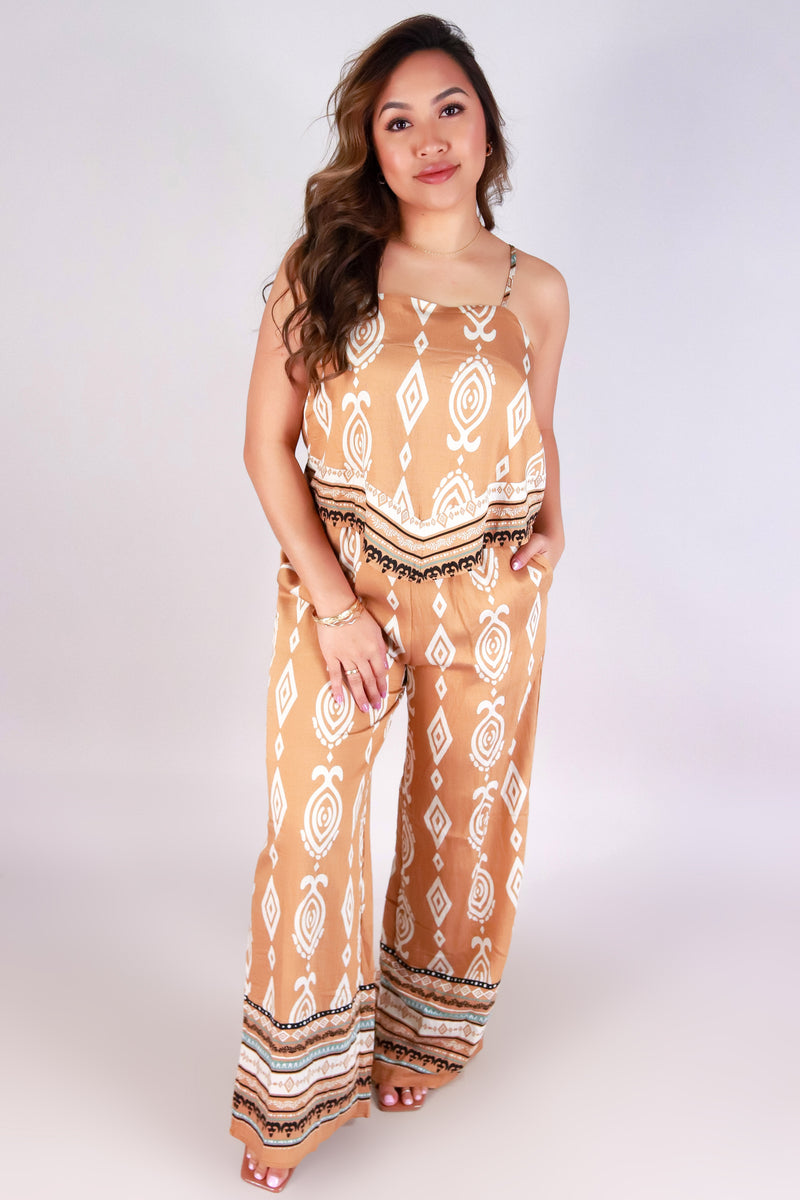 Jeans Warehouse Hawaii - S/L PRINT WOVEN TOPS - JET SET TOP | By VERY J