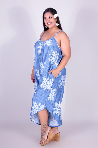 GINGHAM OHIA NO WAIST JUMPSUIT