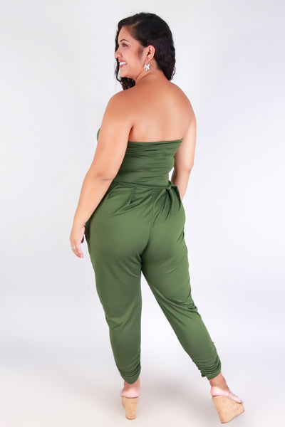 Jeans Warehouse Hawaii - PLUS SOLID JUMPSUITS - TUBE TOP JUMPER | By HAUTE FOX