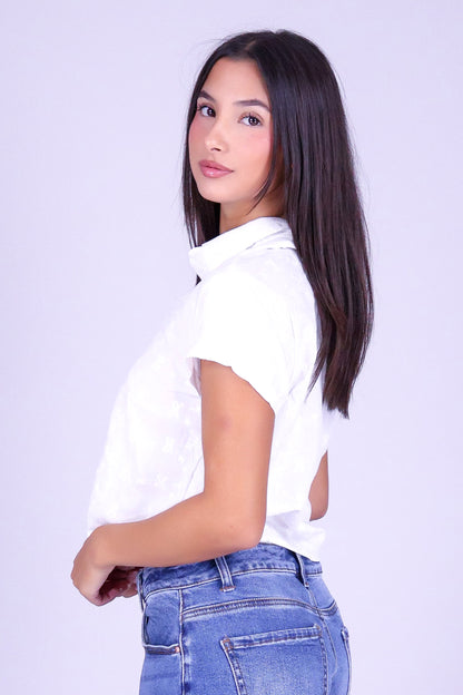 REMEMBER WHEN BUTTON DOWN BLOUSE