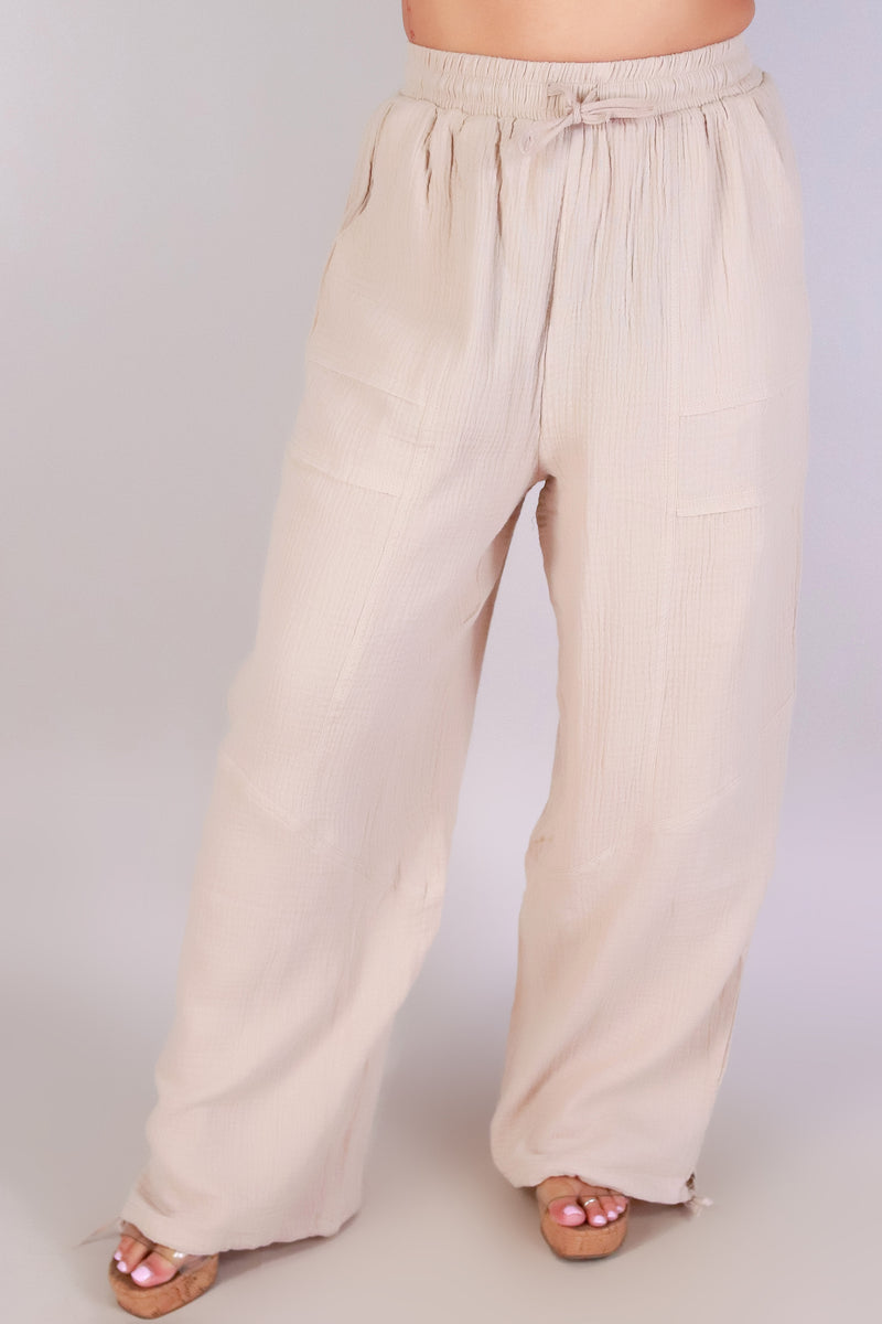 Jeans Warehouse Hawaii - SOLID WOVEN PANTS - DREAMY DAYS PANTS | By VERY J