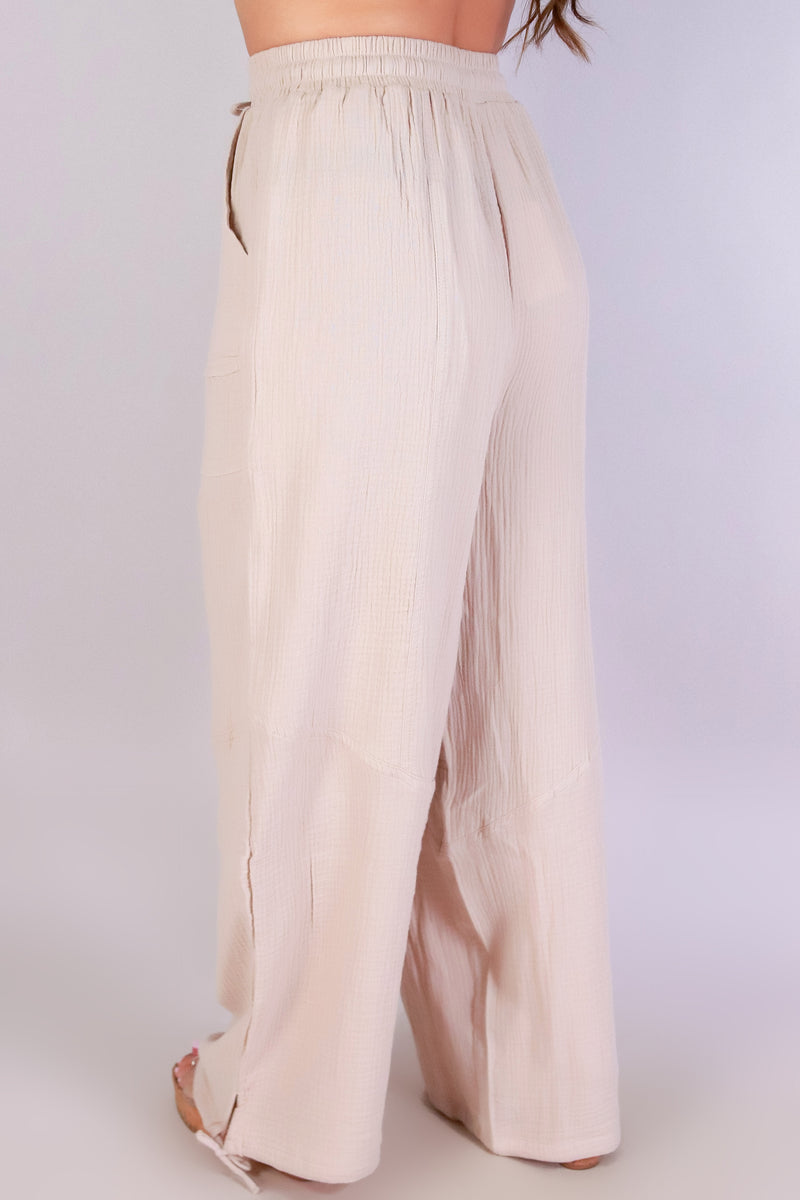 Jeans Warehouse Hawaii - SOLID WOVEN PANTS - DREAMY DAYS PANTS | By VERY J