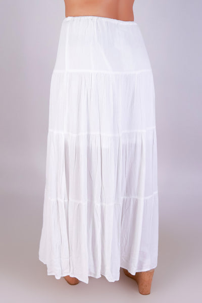 Jeans Warehouse Hawaii - SOLID LONG SKIRTS - ROMANCE IN TIERS MAXI SKIRT | By VERY J