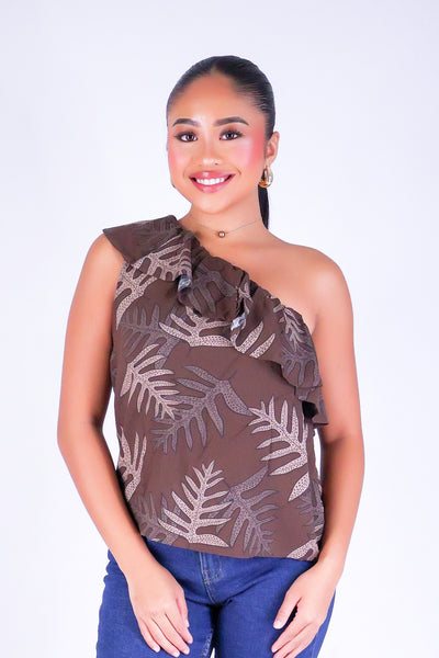 LAUA'E ONE SHOULDER TOP