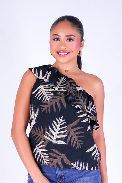 LAUA'E ONE SHOULDER TOP