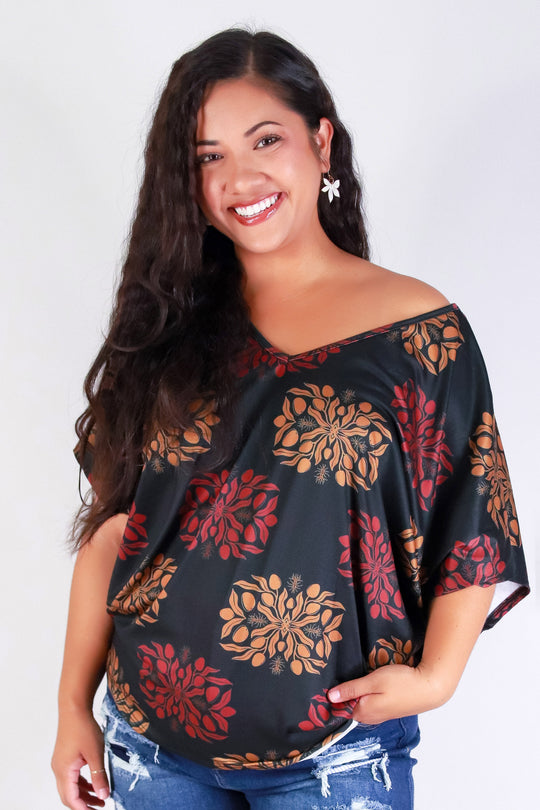 MANGO QUILT DOLMAN TOP