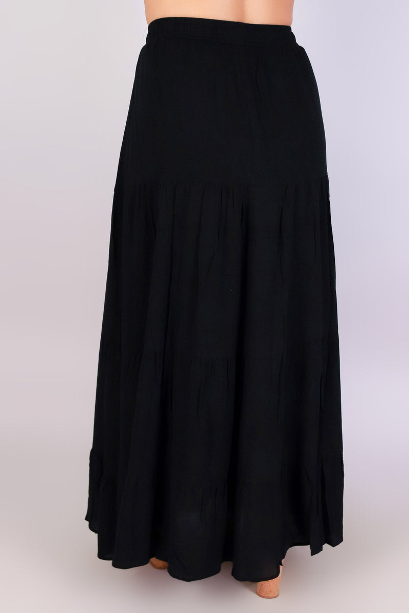 Jeans Warehouse Hawaii - SOLID LONG SKIRTS - DESERT BLOOM MAXI SKIRT | By ROKOKO