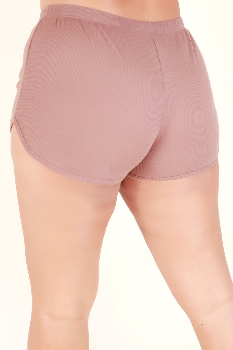 Jeans Warehouse Hawaii - PLUS Knit Shorts - GRAB THEIR ATTENTION SHORTS | By CRESCITA APPAREL/SHINE I