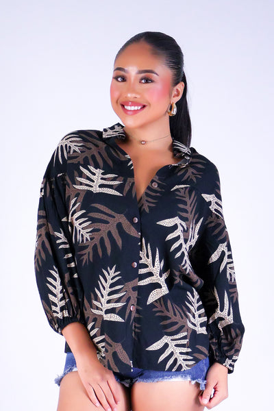 LAUA'E BUTTON DOWN TOP