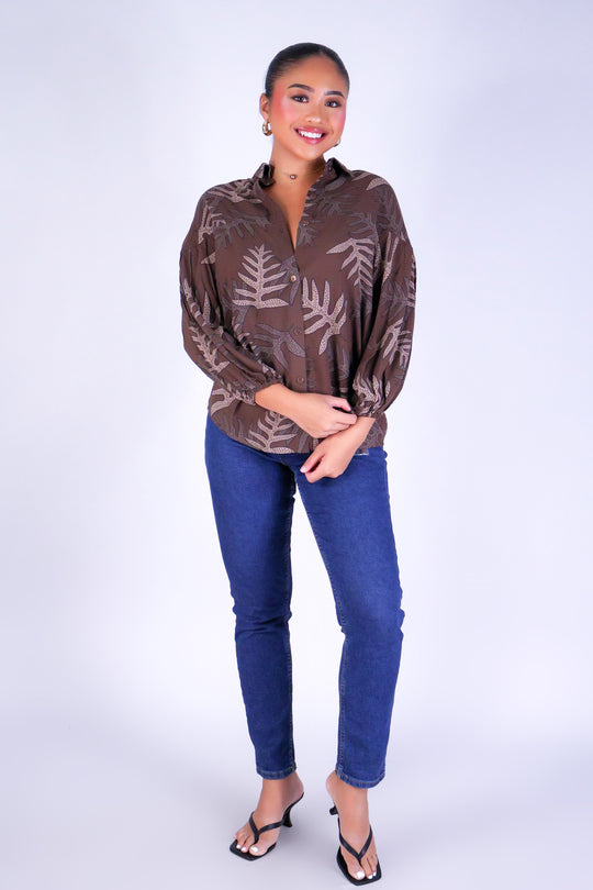 LAUA'E BUTTON DOWN TOP