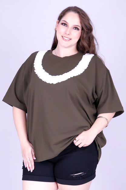 PIKAKE ROPE OVERSIZED LEI TEE