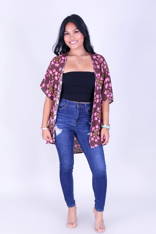 ANTHURIUM QUILT CARDIGAN