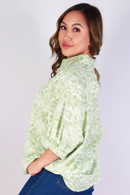 Jeans Warehouse Hawaii - S/S PRINT WOVEN TOPS - FLOW & BUTTON-UP TOP | By VERY J