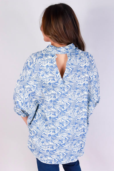 Jeans Warehouse Hawaii - S/S PRINT WOVEN TOPS - FLOW & BUTTON-UP TOP | By VERY J