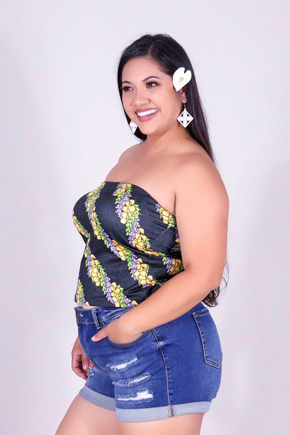 TWISTED LEI CROP TUBE TOP