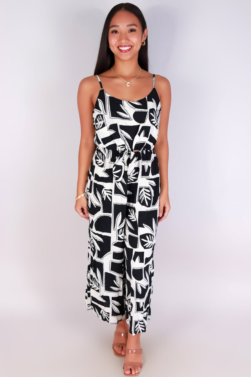 Jeans Warehouse Hawaii - PRINT CASUAL JUMPSUITS - KEY TO EDEN JUMPSUIT | By I JOAH
