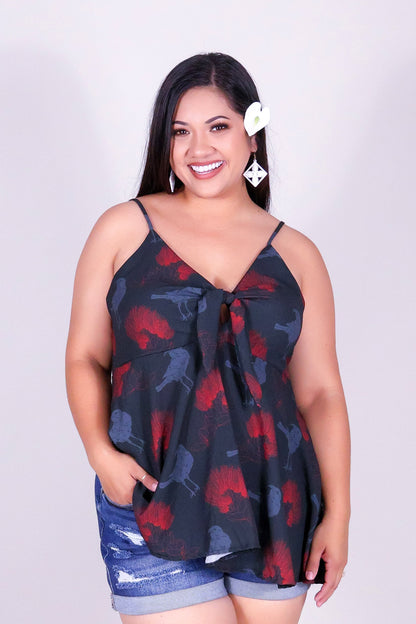 IIWI BIRD TIE FRONT TOP