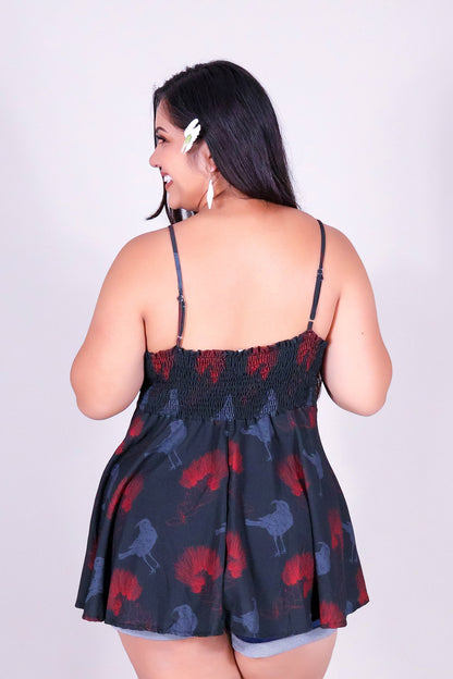 IIWI BIRD TIE FRONT TOP
