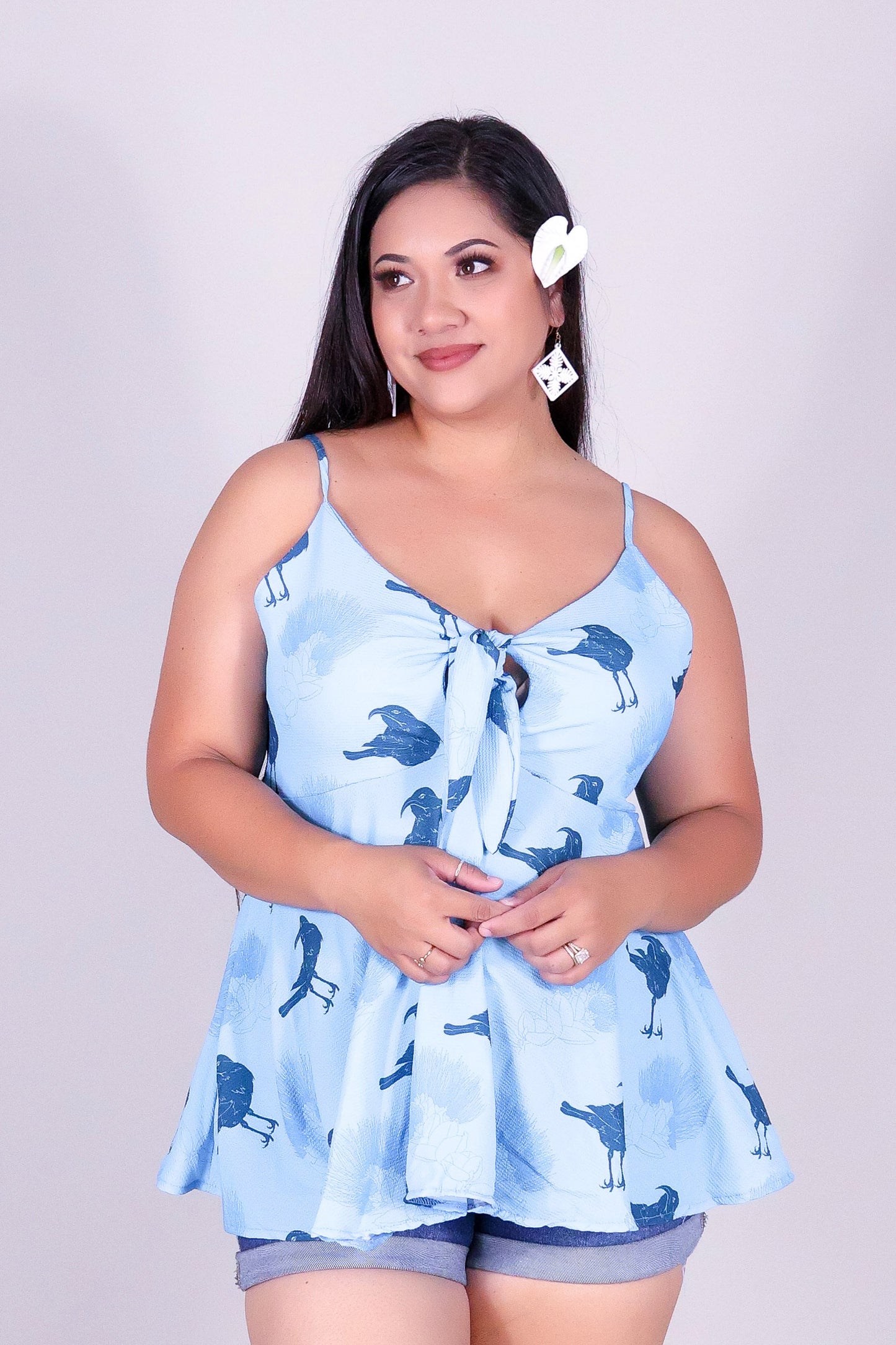IIWI BIRD TIE FRONT TOP